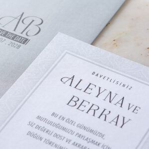 İklim Davetiye 10683 düğün davetiyesi modeli