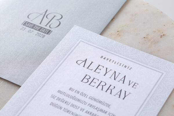 İklim Davetiye 10683 düğün davetiyesi modeli