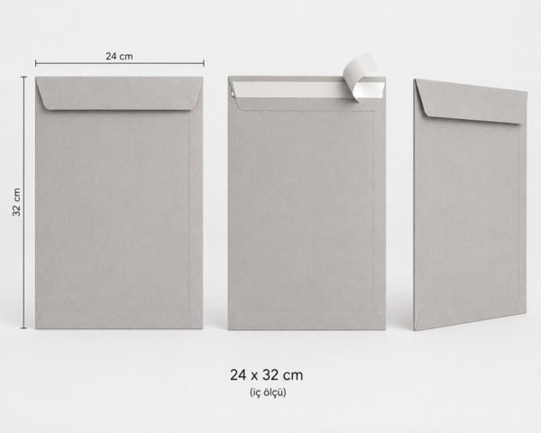 24x32 cm torba zarf 90 gr kraft 50 li paket