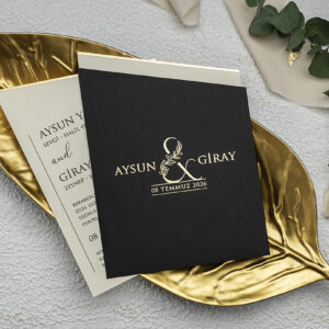 Ekonom Davetiye 9275 düğün ve nişan davetiyesi modeli