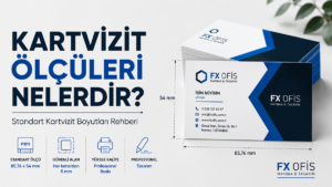 Kartvizit ölçüleri ve standart kartvizit boyutları