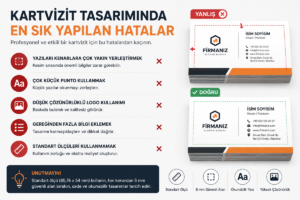 Kartvizit tasarımında en sık yapılan hatalar ve doğru kartvizit hazırlama rehberi